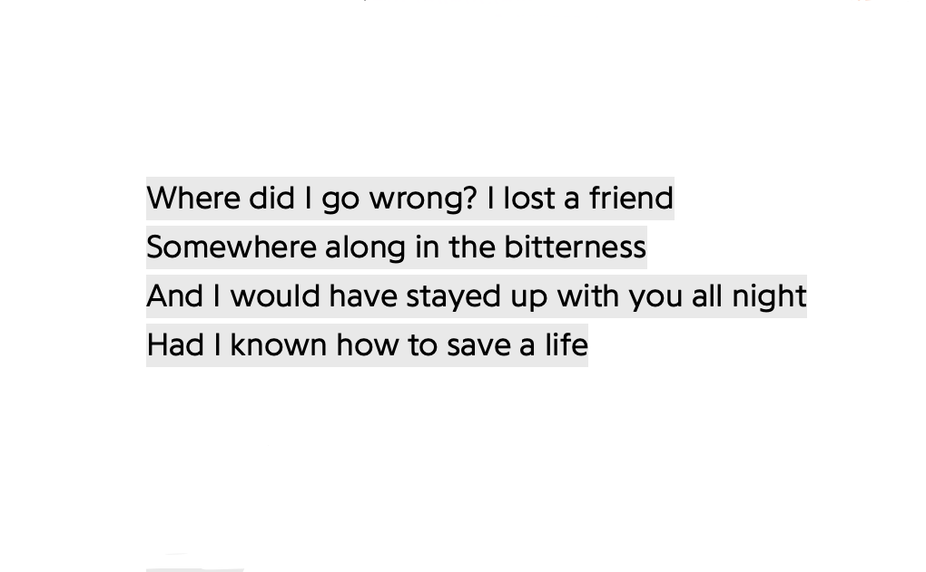 how to save a life the fray